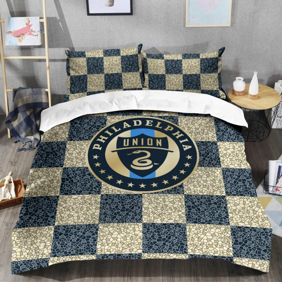 Caro Pattern MLS Philadelphia Union Exclusive All Over Prints BLMLS91024A1PHISJT - Bedding Set