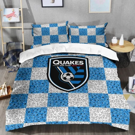 Caro Pattern MLS San Jose Earthquakes Exclusive All Over Prints BLMLS91024A1SJSJT - Bedding Set