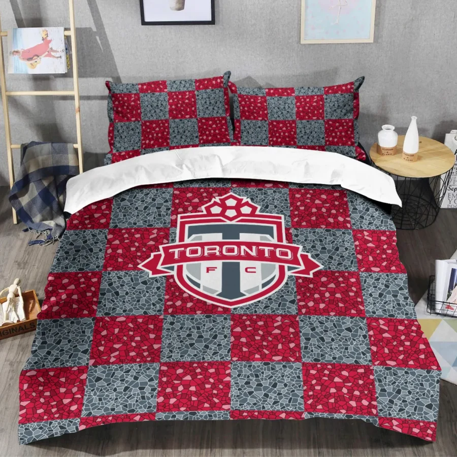 Caro Pattern MLS Toronto FC Exclusive All Over Prints BLMLS91024A1TORSJT - Bedding Set