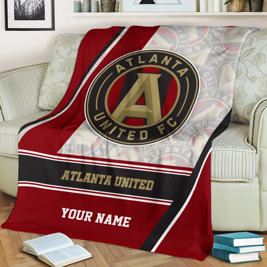 Special Release Atlanta United MLS Blanket All Over Prints HOMLS081024BLK01ATL