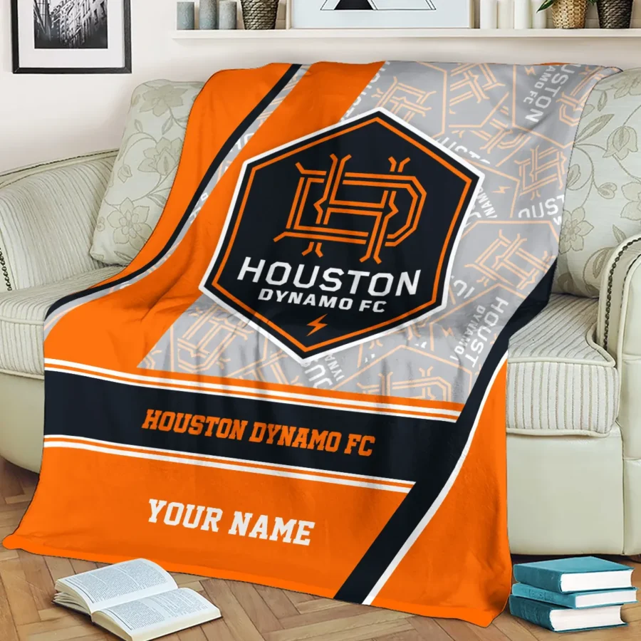 Special Release Houston Dynamo MLS Blanket All Over Prints HOMLS081024BLK01HOU