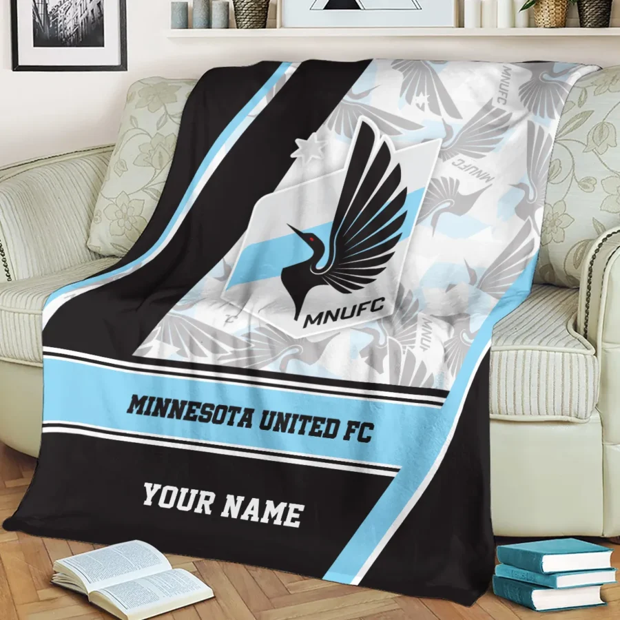 Special Release Minnesota United MLS Blanket All Over Prints HOMLS081024BLK01MIN