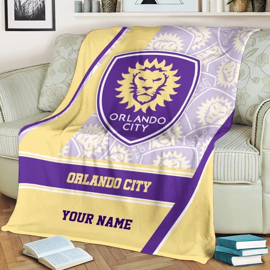 Special Release Orlando City MLS Blanket All Over Prints HOMLS081024BLK01ORL