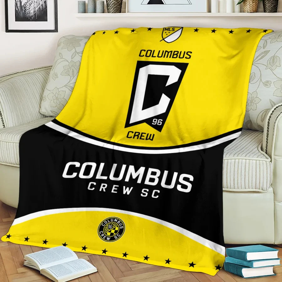 Special Release Columbus Crew MLS Blanket All Over Prints HOMLS091024BLK01CLB