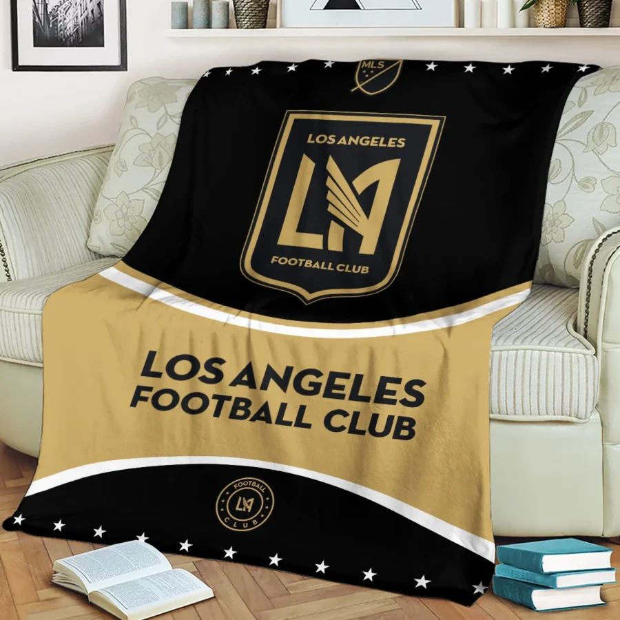 Special Release Los Angeles FC MLS Blanket All Over Prints HOMLS091024BLK01LAF