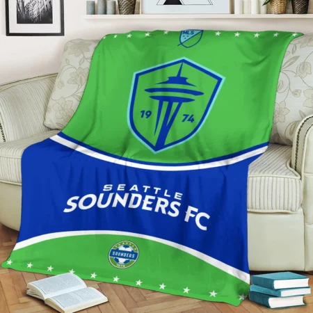 Special Release Seattle Sounders MLS Blanket All Over Prints HOMLS091024BLK01SEA