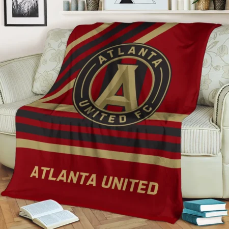 Special Release Atlanta United MLS Blanket All Over Prints HOMLS101024BLK01ATL