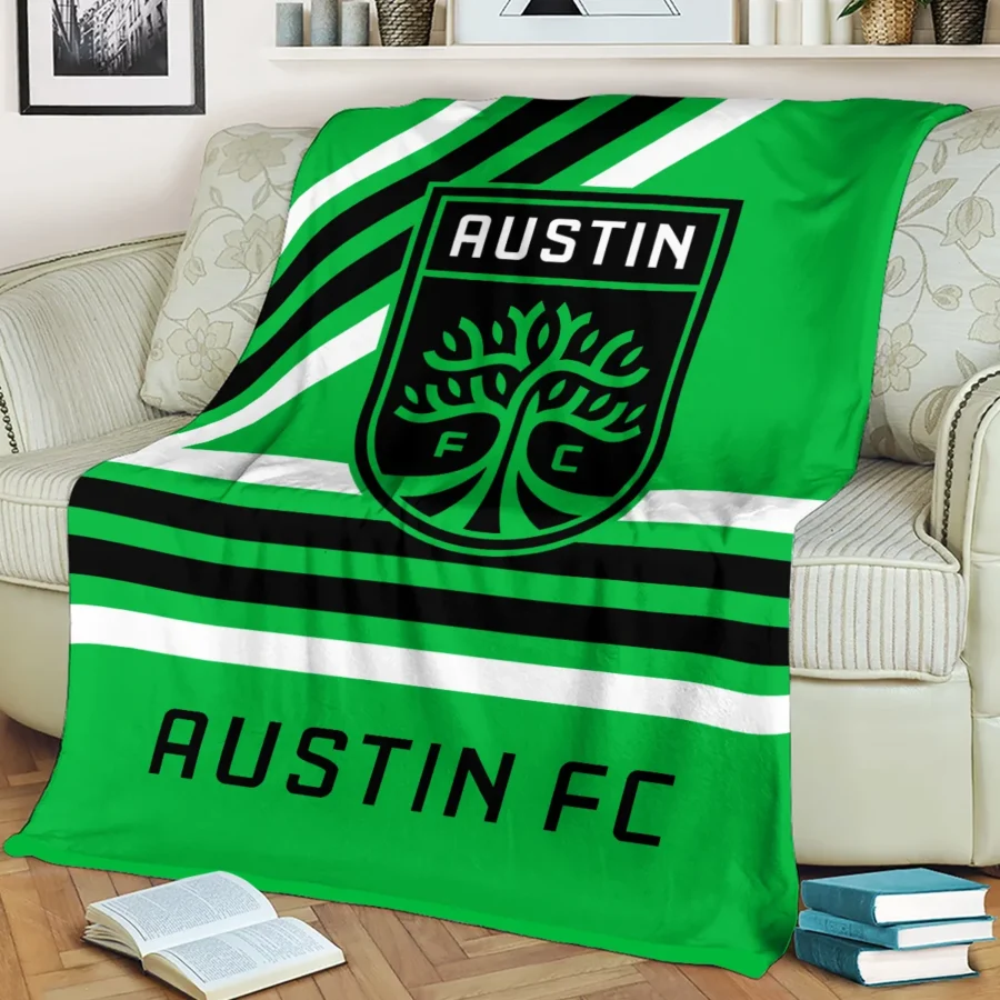 Special Release Austin FC MLS Blanket All Over Prints HOMLS101024BLK01ATX