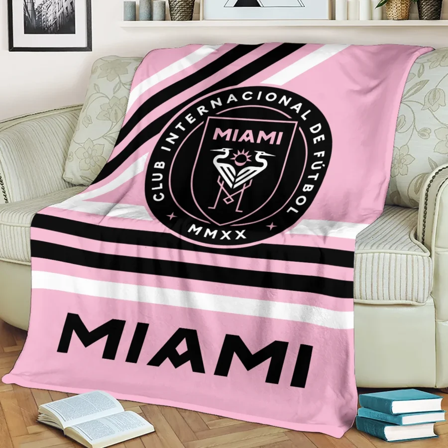 Special Release Inter Miami MLS Blanket All Over Prints HOMLS101024BLK01MIA