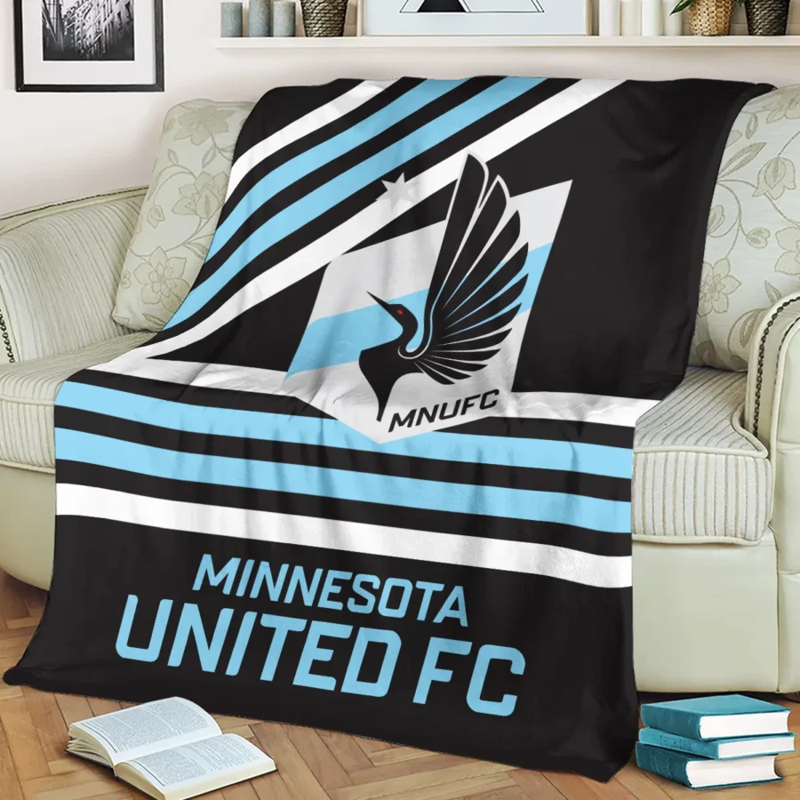 Special Release Minnesota United MLS Blanket All Over Prints HOMLS101024BLK01MIN