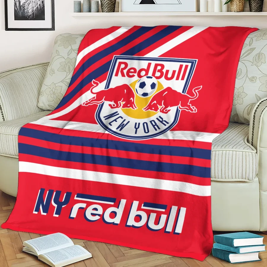 Special Release New York Red Bulls MLS Blanket All Over Prints HOMLS101024BLK01NY