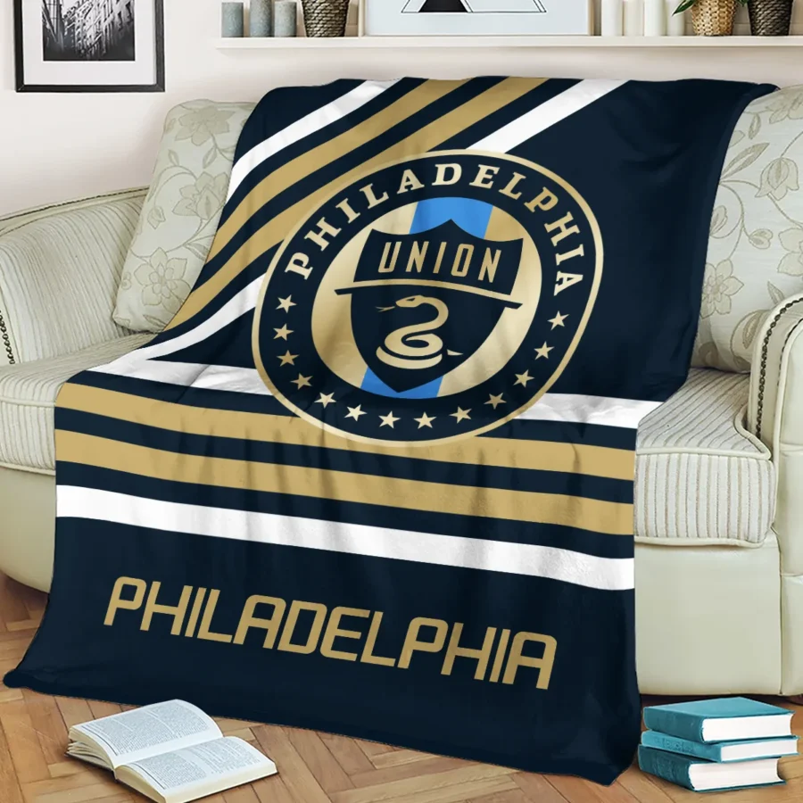 Special Release Philadelphia Union MLS Blanket All Over Prints HOMLS101024BLK01PHI