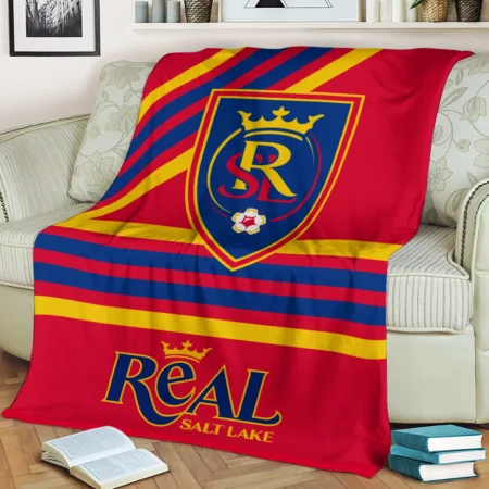 Special Release Real Salt Lake MLS Blanket All Over Prints HOMLS101024BLK01RSL