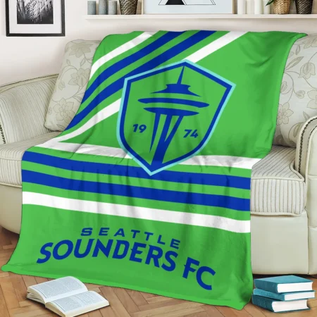 Special Release Seattle Sounders MLS Blanket All Over Prints HOMLS101024BLK01SEA