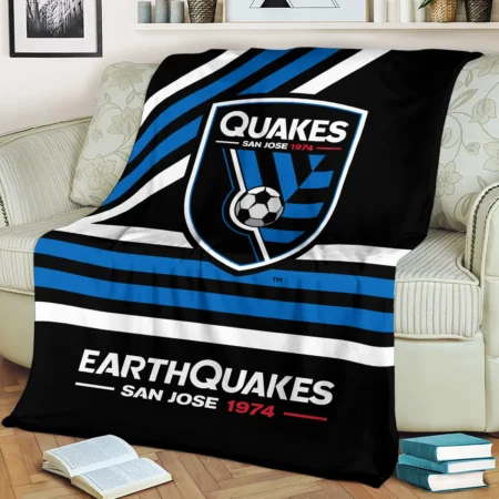 Special Release San Jose Earthquakes MLS Blanket All Over Prints HOMLS101024BLK01SJ