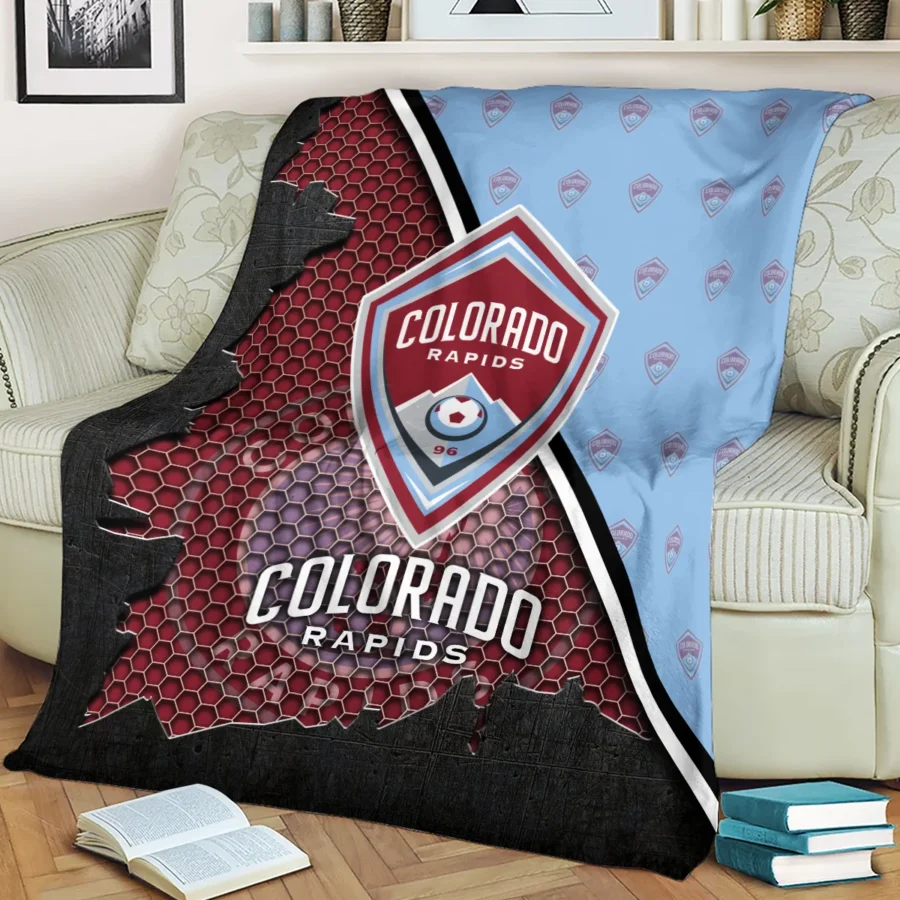 Special Release Colorado Rapids MLS Blanket All Over Prints HOMLS111024BLK01COL