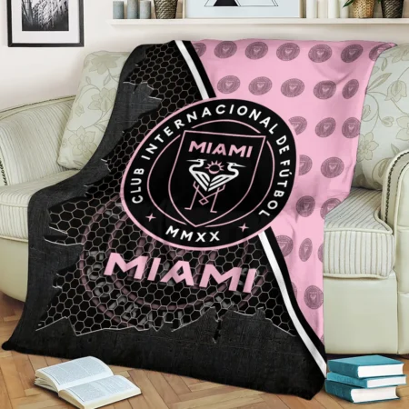 Special Release Inter Miami MLS Blanket All Over Prints HOMLS111024BLK01MIA