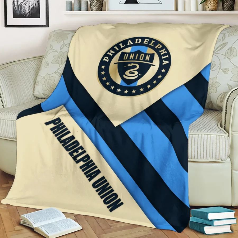 Special Release Philadelphia Union MLS Blanket All Over Prints HOMLS111024BLK02PHI