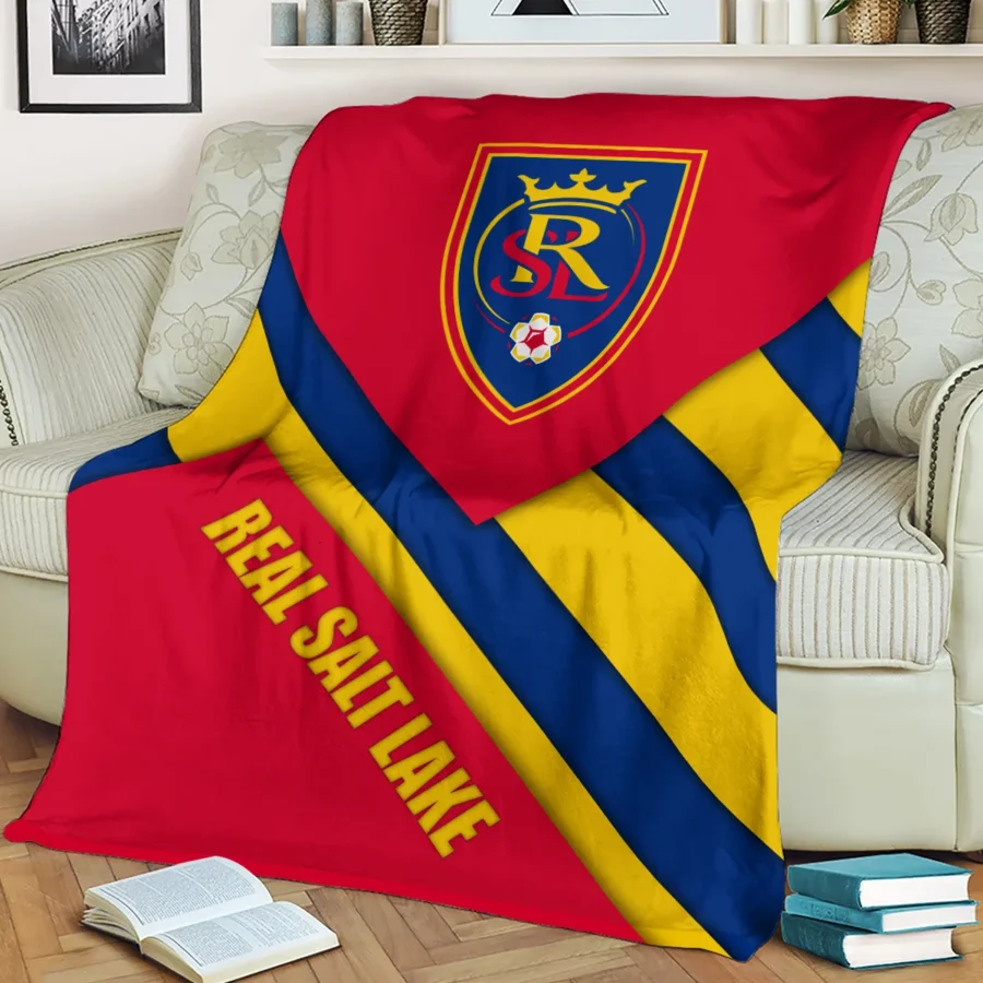 Special Release Real Salt Lake MLS Blanket All Over Prints HOMLS111024BLK02RSL