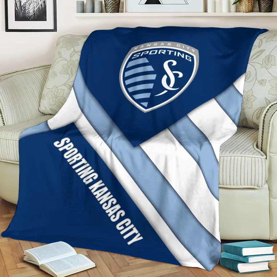 Special Release Sporting Kansas City MLS Blanket All Over Prints HOMLS111024BLK02SKC