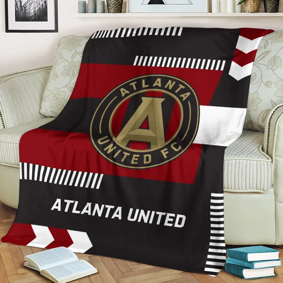 Special Release Atlanta United MLS Blanket All Over Prints HOMLS161024BLK01ATL