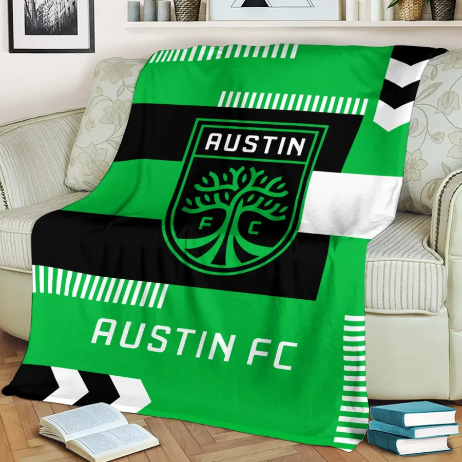 Special Release Austin FC MLS Blanket All Over Prints HOMLS161024BLK01ATX