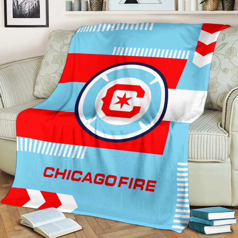 Special Release Chicago Fire MLS Blanket All Over Prints HOMLS161024BLK01CHI