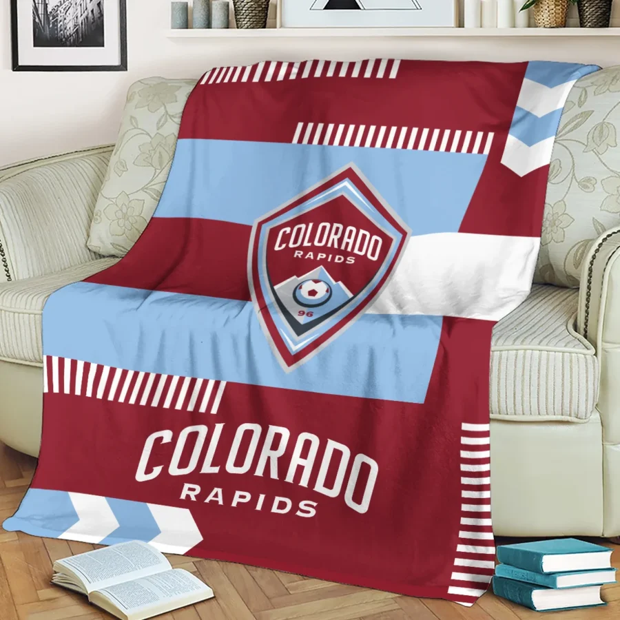 Special Release Colorado Rapids MLS Blanket All Over Prints HOMLS161024BLK01COL