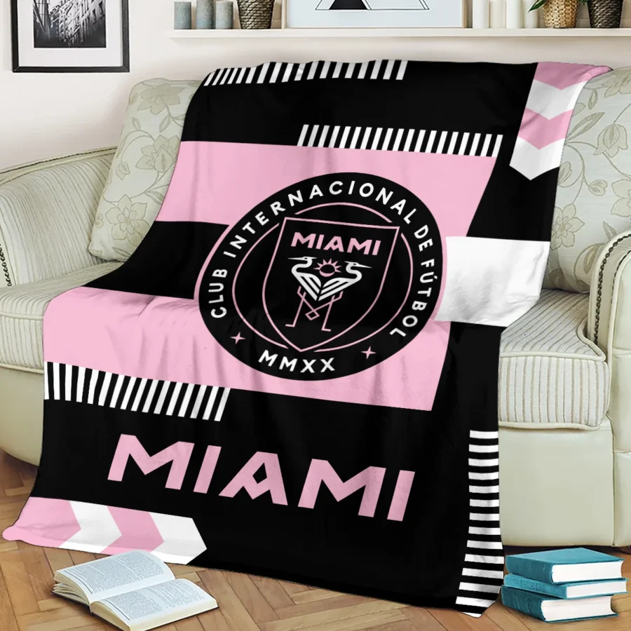 Special Release Inter Miami MLS Blanket All Over Prints HOMLS161024BLK01MIA