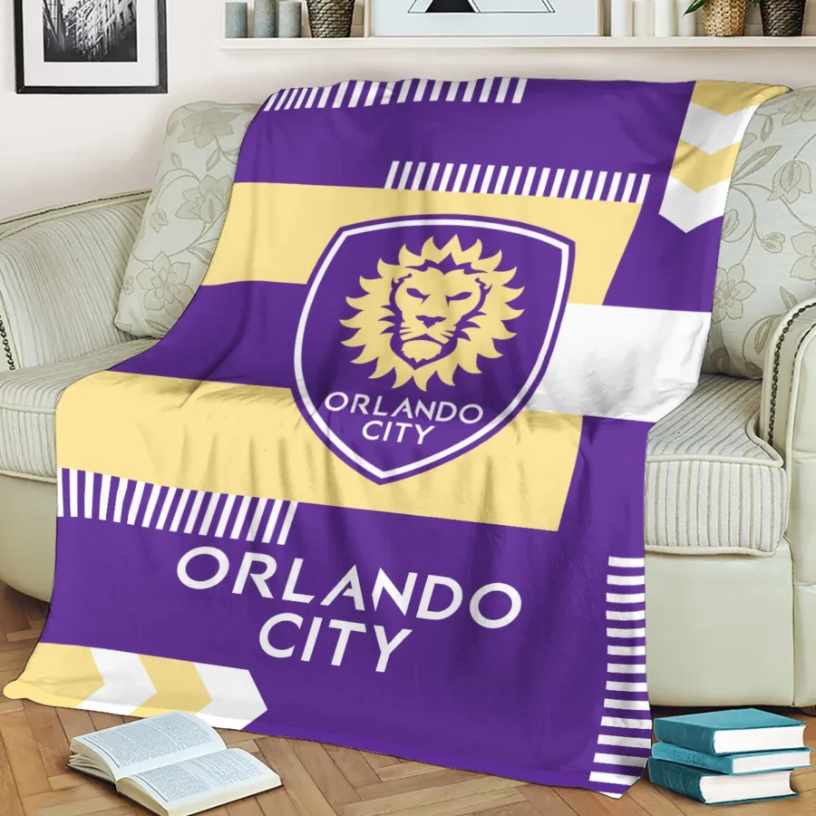 Special Release Orlando City MLS Blanket All Over Prints HOMLS161024BLK01ORL