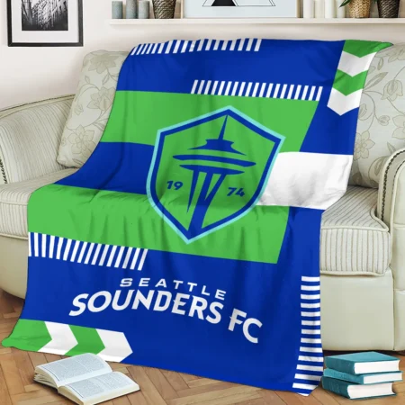 Special Release Seattle Sounders MLS Blanket All Over Prints HOMLS161024BLK01SEA