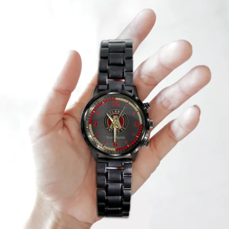 MLS Atlanta United Exclusive Black Stainless Steel Watch Gift - BLMLS71024A1ATL