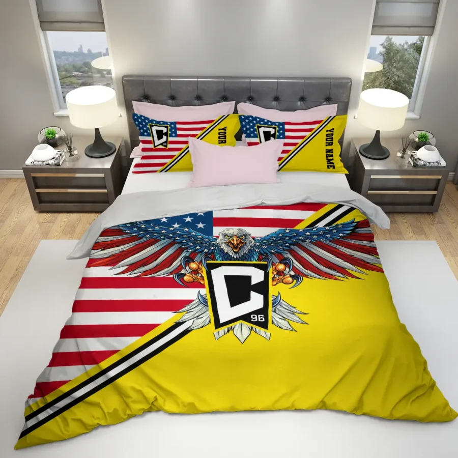 Eagle U.S Flag MLS Columbus Crew Exclusive All Over Prints BLMLS101024A1CLBSJT - Bedding Set