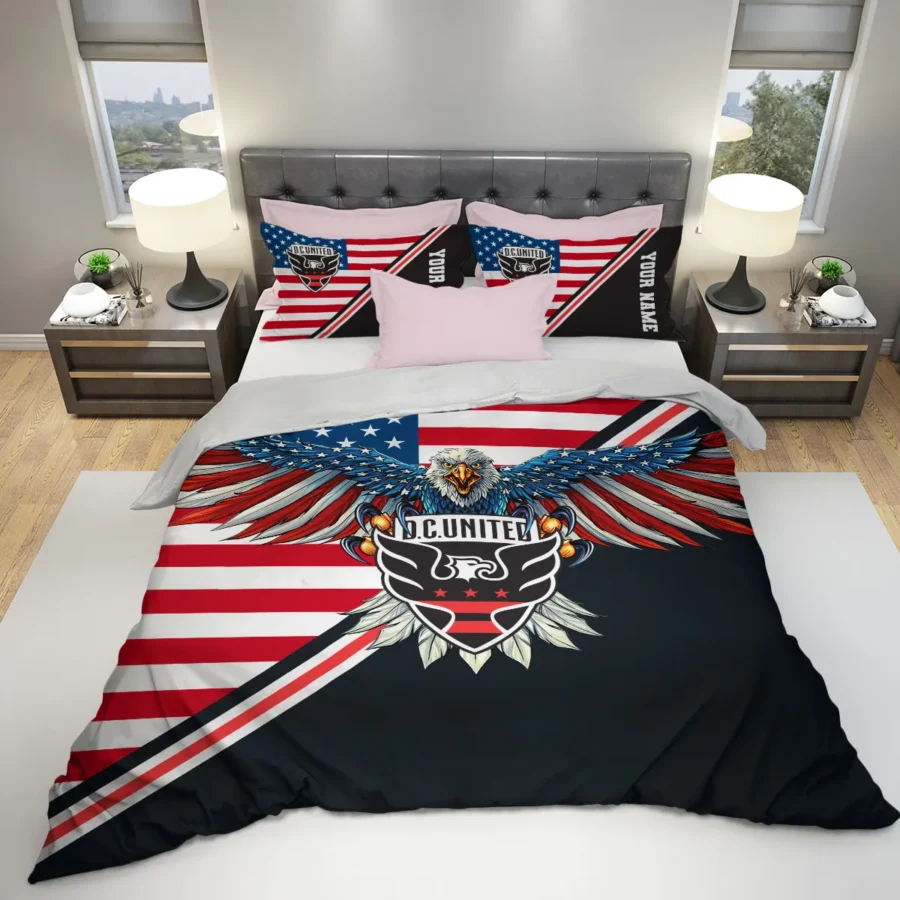 Eagle U.S Flag MLS DC United Exclusive All Over Prints BLMLS101024A1DCSJT - Bedding Set