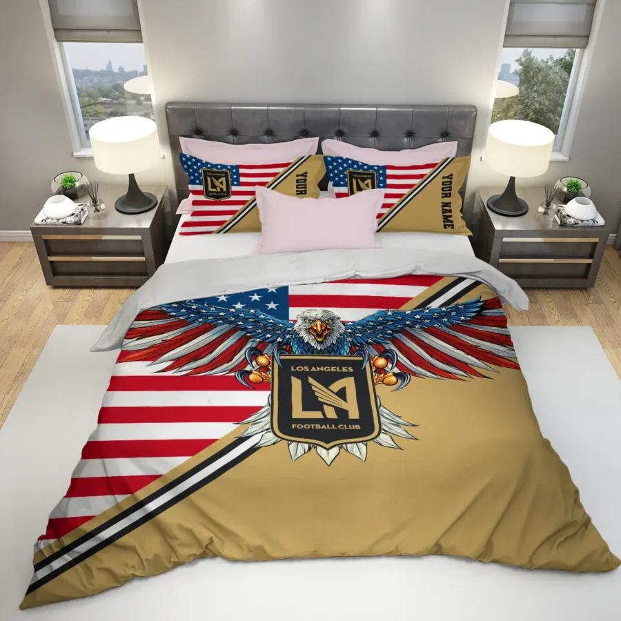 Eagle U.S Flag MLS Los Angeles FC Exclusive All Over Prints BLMLS101024A1LAFSJT - Bedding Set