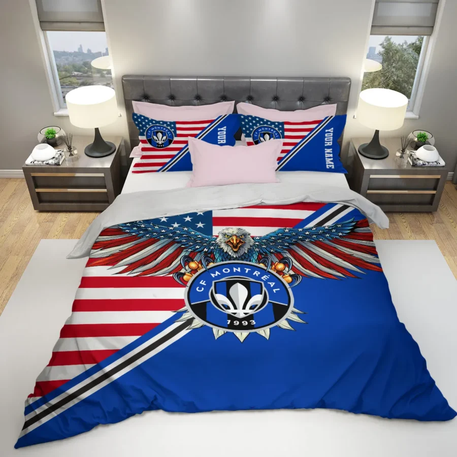 Eagle U.S Flag MLS CF Montreal Exclusive All Over Prints BLMLS101024A1MTLSJT - Bedding Set