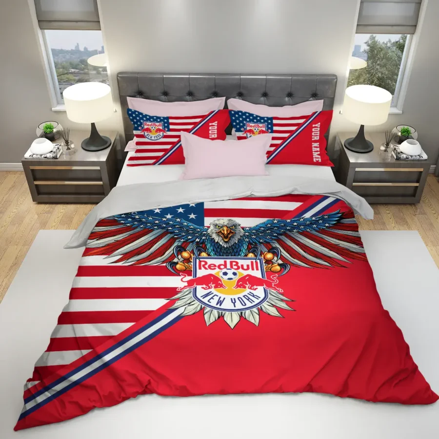 Eagle U.S Flag MLS New York Red Bulls Exclusive All Over Prints BLMLS101024A1NYSJT - Bedding Set