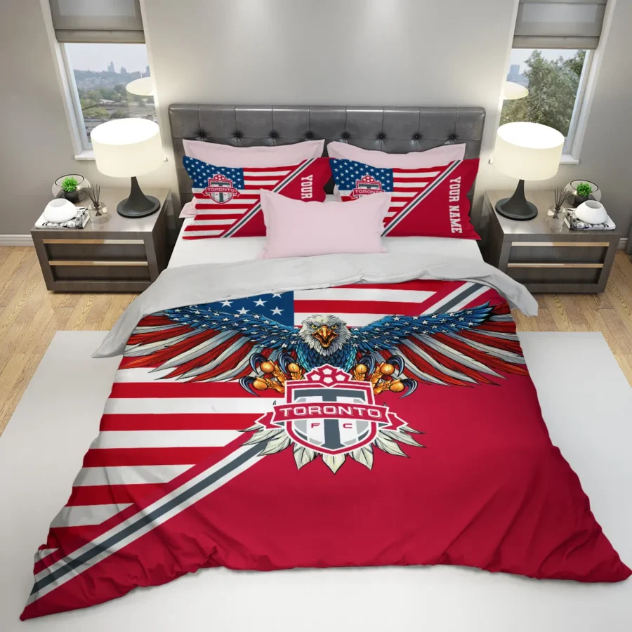 Eagle U.S Flag MLS Toronto FC Exclusive All Over Prints BLMLS101024A1TORSJT - Bedding Set