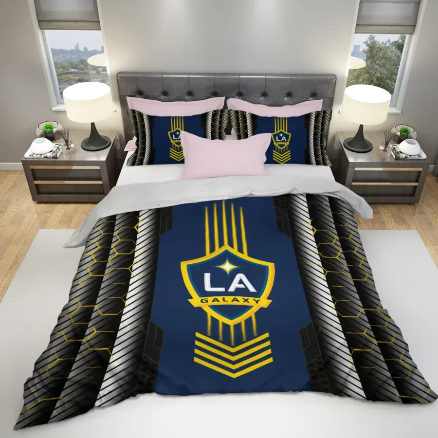 Abstract Geometric Pattern MLS LA Galaxy Exclusive All Over Prints BLMLS101024A2LASJT - Bedding Set