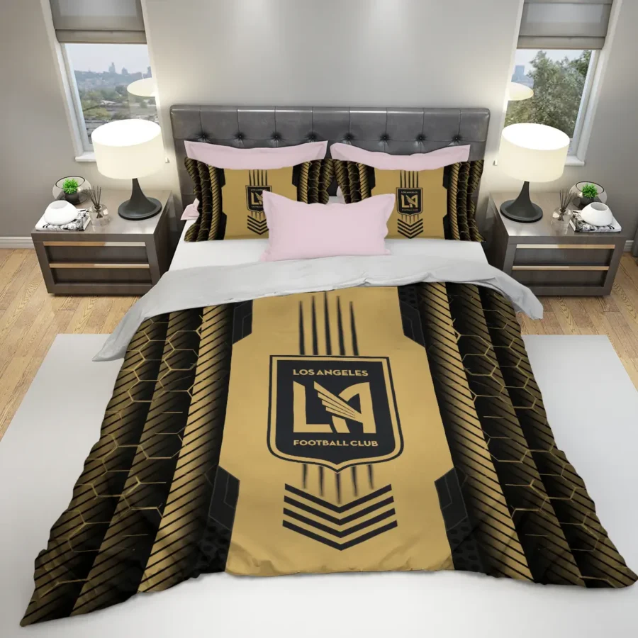 Abstract Geometric Pattern MLS Los Angeles FC Exclusive All Over Prints BLMLS101024A2LAFSJT - Bedding Set