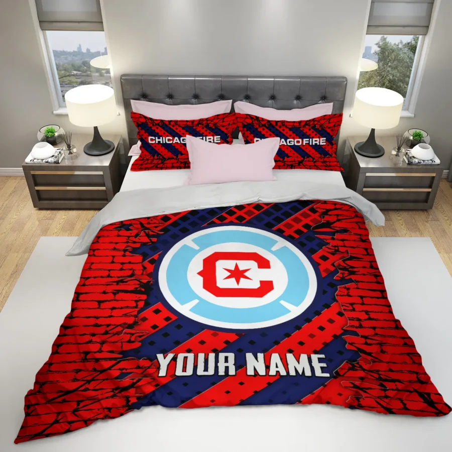 Breaking Wall MLS Chicago Fire Exclusive All Over Prints BLMLS111024A1CHISJT - Bedding Set