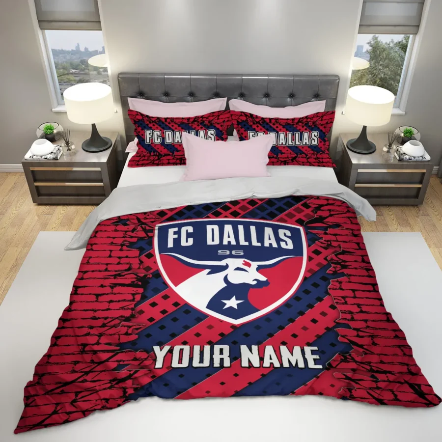 Breaking Wall MLS FC Dallas Exclusive All Over Prints BLMLS111024A1DALSJT - Bedding Set