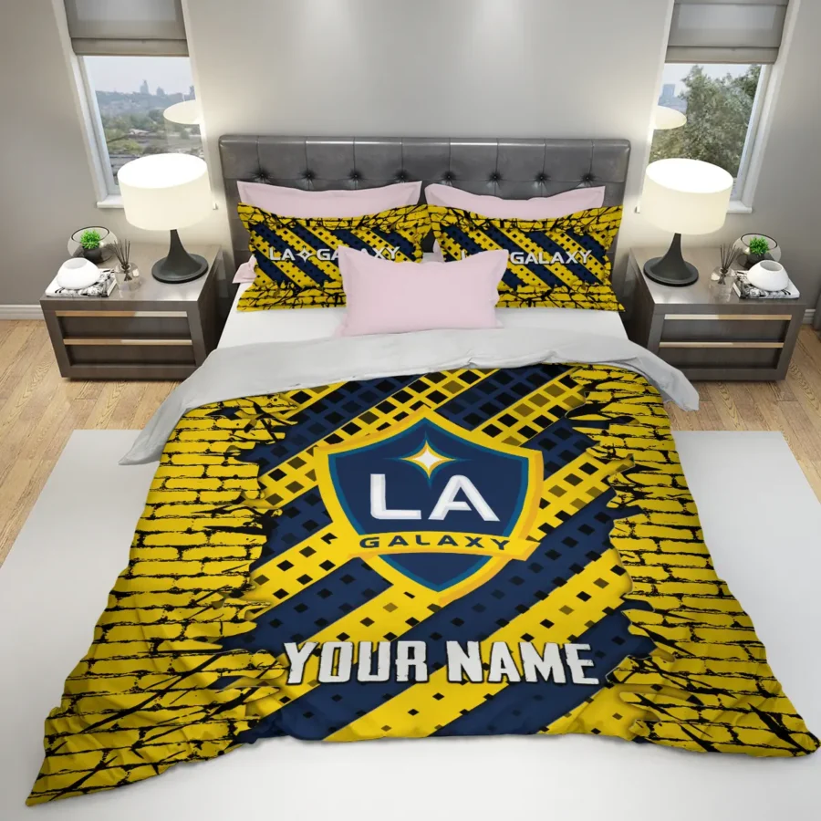 3D Breaking Wall MLS LA Galaxy Exclusive All Over Prints BLMLS111024A1LASJT - Bedding Set