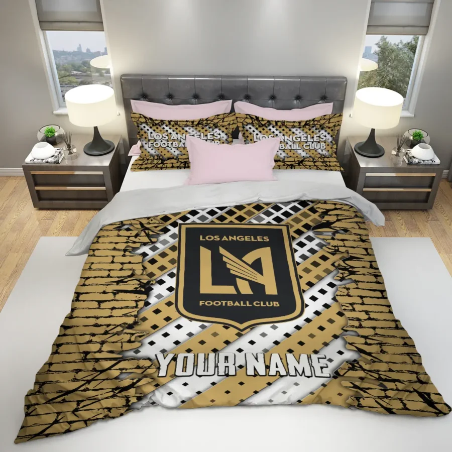 3D Breaking Wall MLS Los Angeles FC Exclusive All Over Prints BLMLS111024A1LAFSJT - Bedding Set