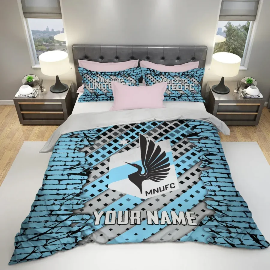 Breaking Wall MLS Minnesota United Exclusive All Over Prints BLMLS111024A1MINSJT - Bedding Set