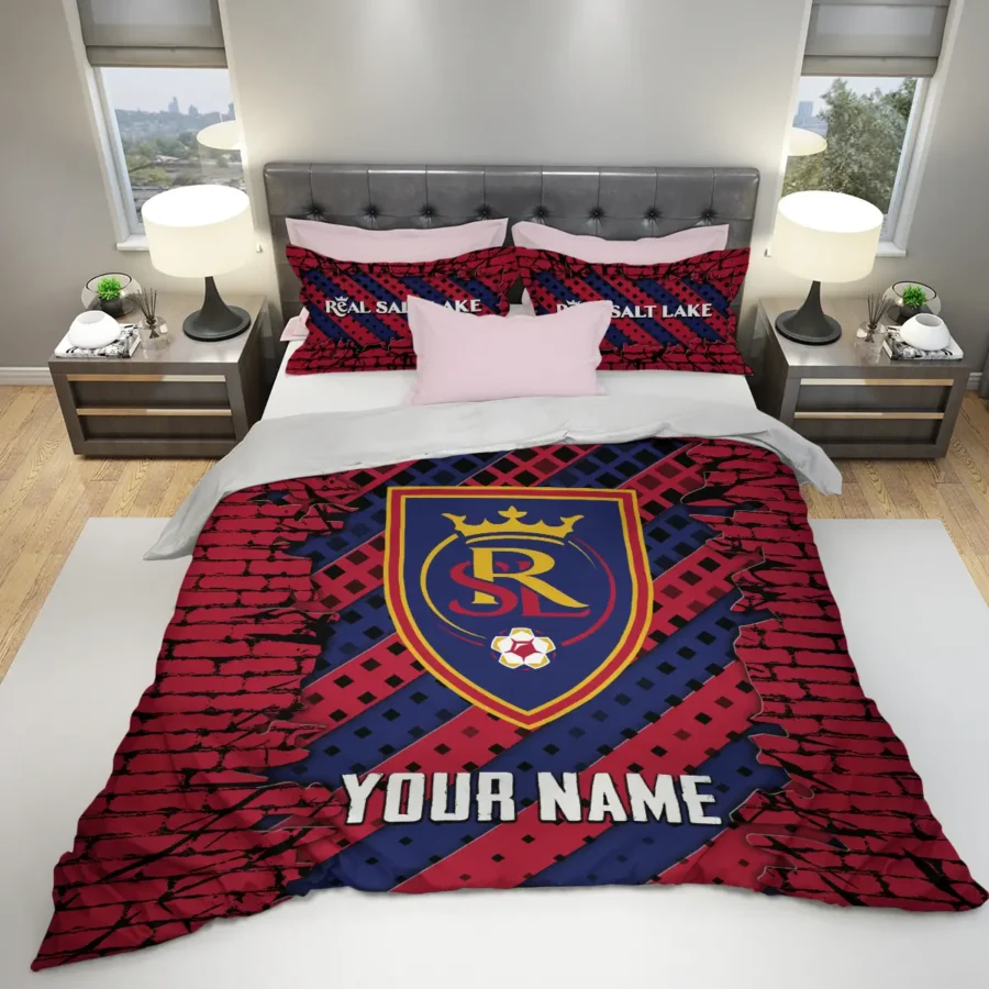 3D Breaking Wall MLS Real Salt Lake Exclusive All Over Prints BLMLS111024A1RSLSJT - Bedding Set