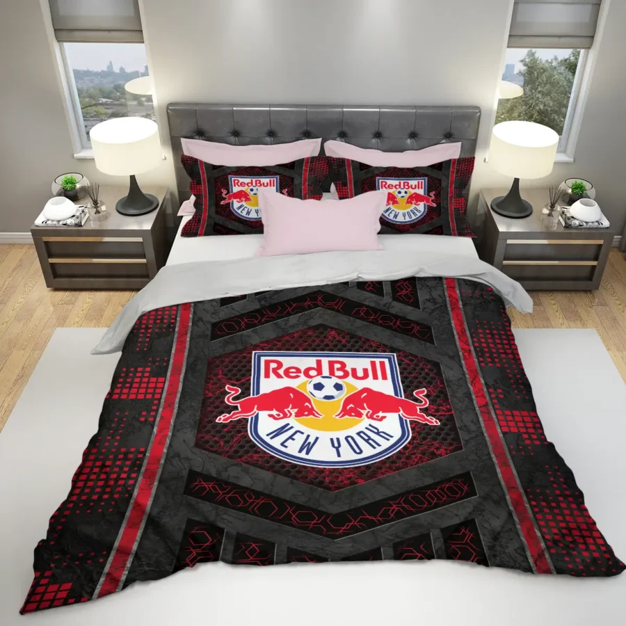 3D Breaking Wall MLS New York Red Bulls Exclusive All Over Prints BLMLS111024A2NYSJT - Bedding Set