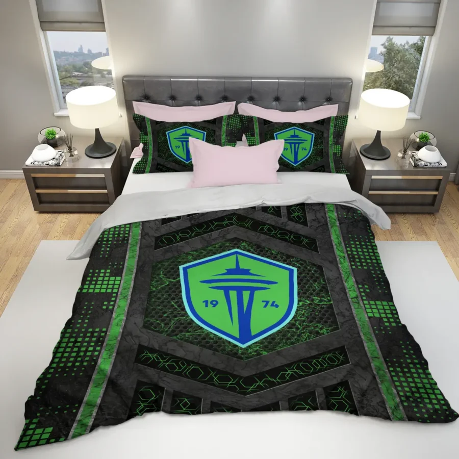 MLS Seattle Sounders Exclusive All Over Prints BLMLS111024A2SEASJT - Bedding Set