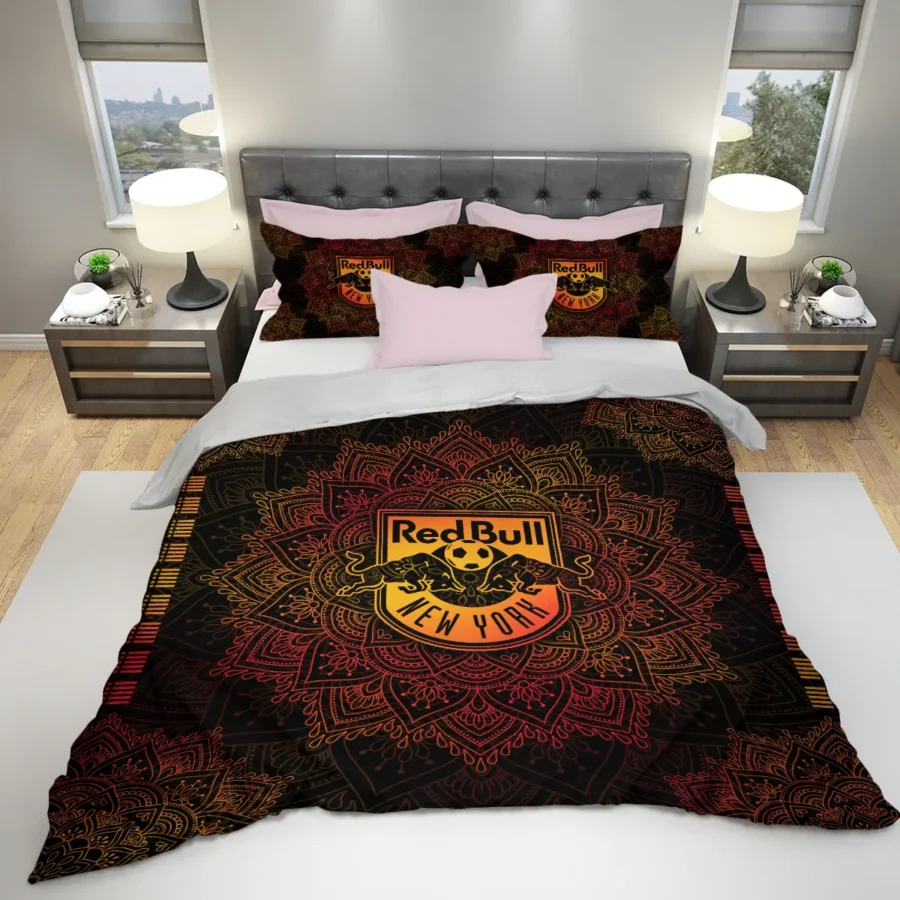 Mandala Pattern MLS New York Red Bulls Exclusive All Over Prints BLMLS121024A1NYSJT - Bedding Set