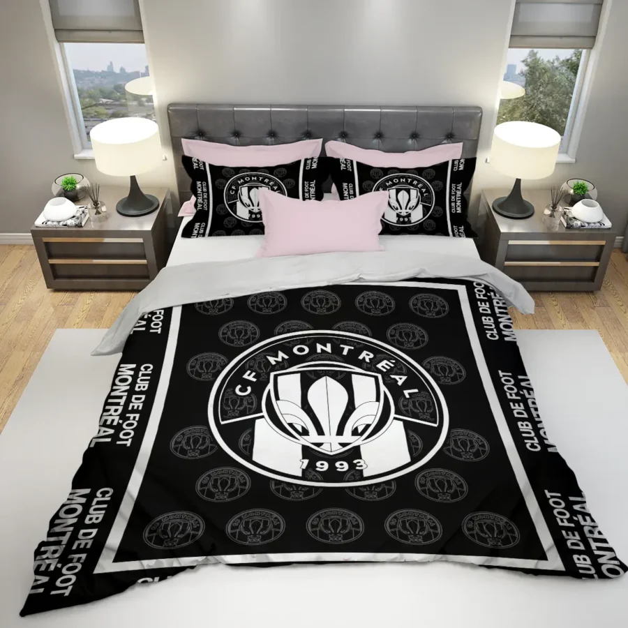 Black And White Style MLS CF Montreal Exclusive All Over Prints BLMLS121024A2MTLSJT - Bedding Set